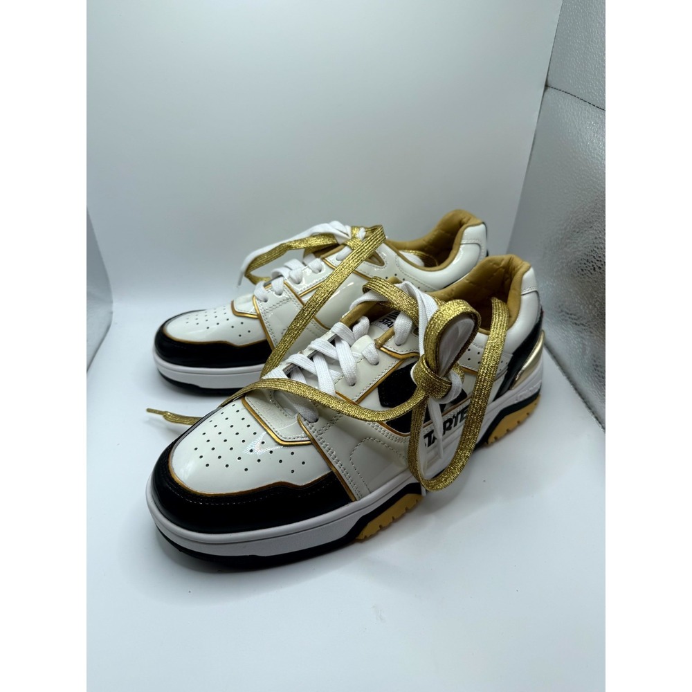 Starter x Ty Mopkins Fast Break‎ Low Gold Bells Mens 10.5 M White Leather Shoes